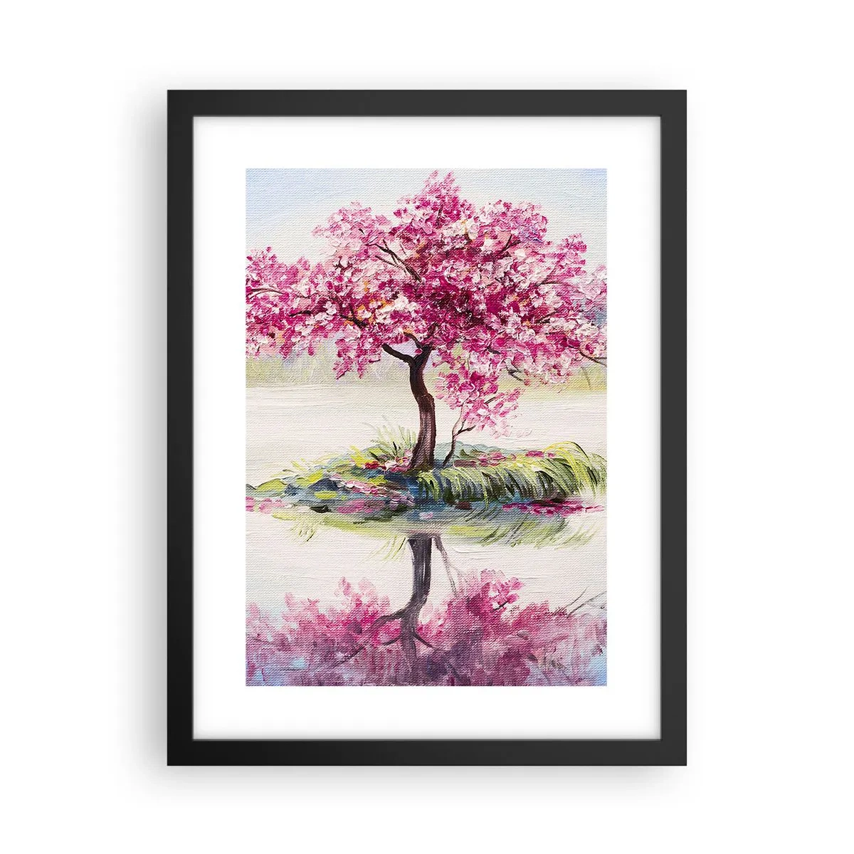 Affiche dans un cadre noir - Poster - Fête du Printemps - 30x40 cm