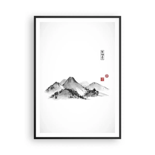 Affiche dans un cadre noir - Poster - Au-delà de la distance - 70x100 cm