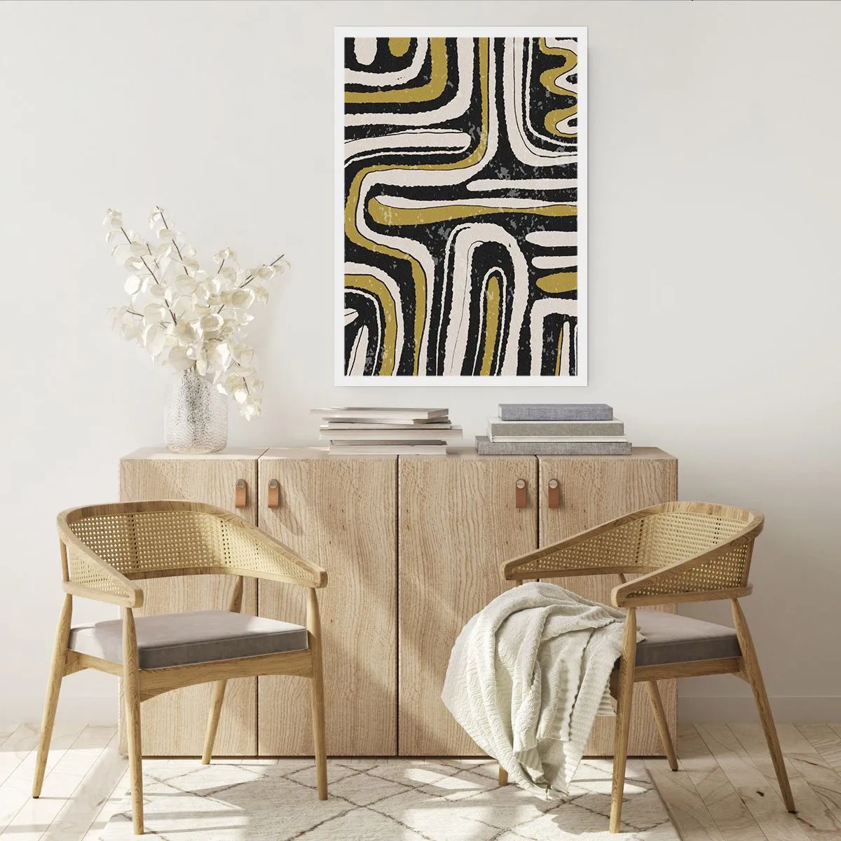 Affiche - Poster - Composition : routes et ruelles - 40x50 cm