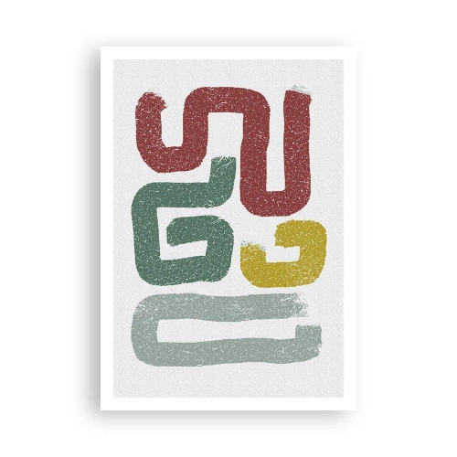 Affiche - Poster - Dans une langue inconnue - 70x100 cm