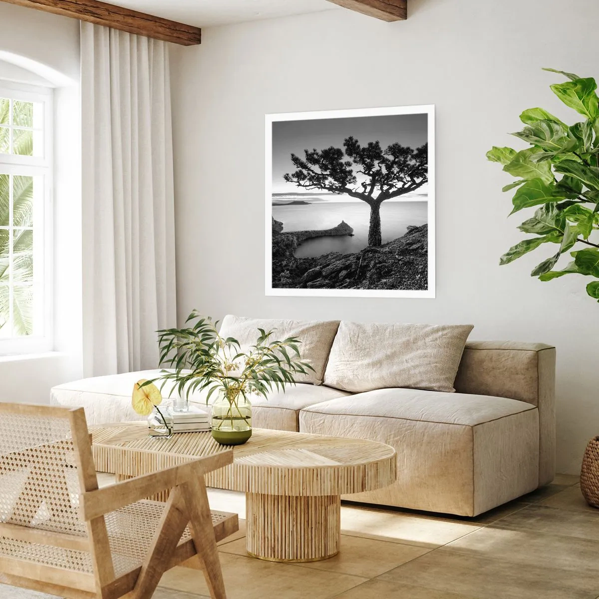 Affiche - Poster - Paix jusqu'à l'horizon - 50x50 cm