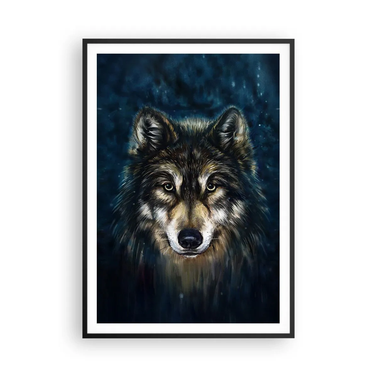 Affiche dans un cadre noir - Poster - Alpha? Et oméga - 70x100 cm