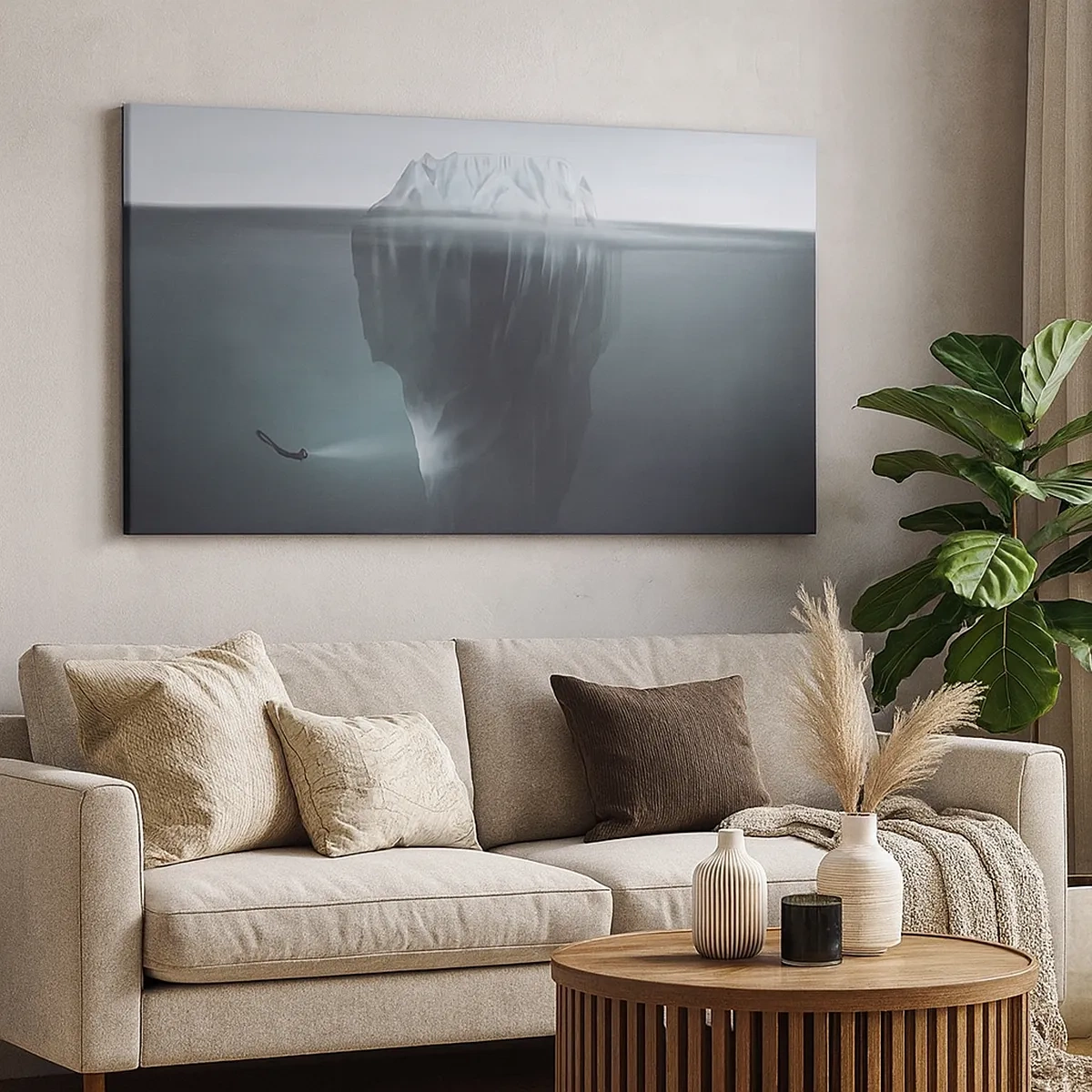 Impression sur toile - Image sur toile - Mystère sous-marin - 30x30 cm