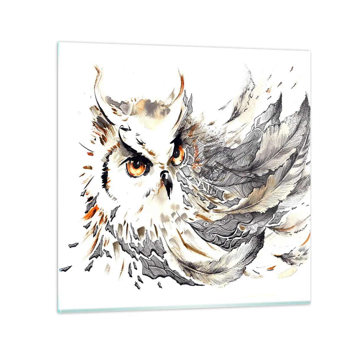 Impression sur verre - Image sur verre - Elle vient du monde de la magie - 70x70 cm