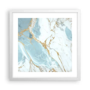 Affiche dans un cadre blanc - Poster - Richesse en pierre - 40x40 cm