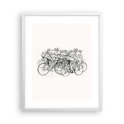 Affiche dans un cadre blanc - Poster - Ensemble en équipe - 40x50 cm