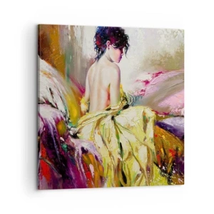 Impression sur toile - Image sur toile - Entre les lèvres et le bord de la tasse - 60x60 cm