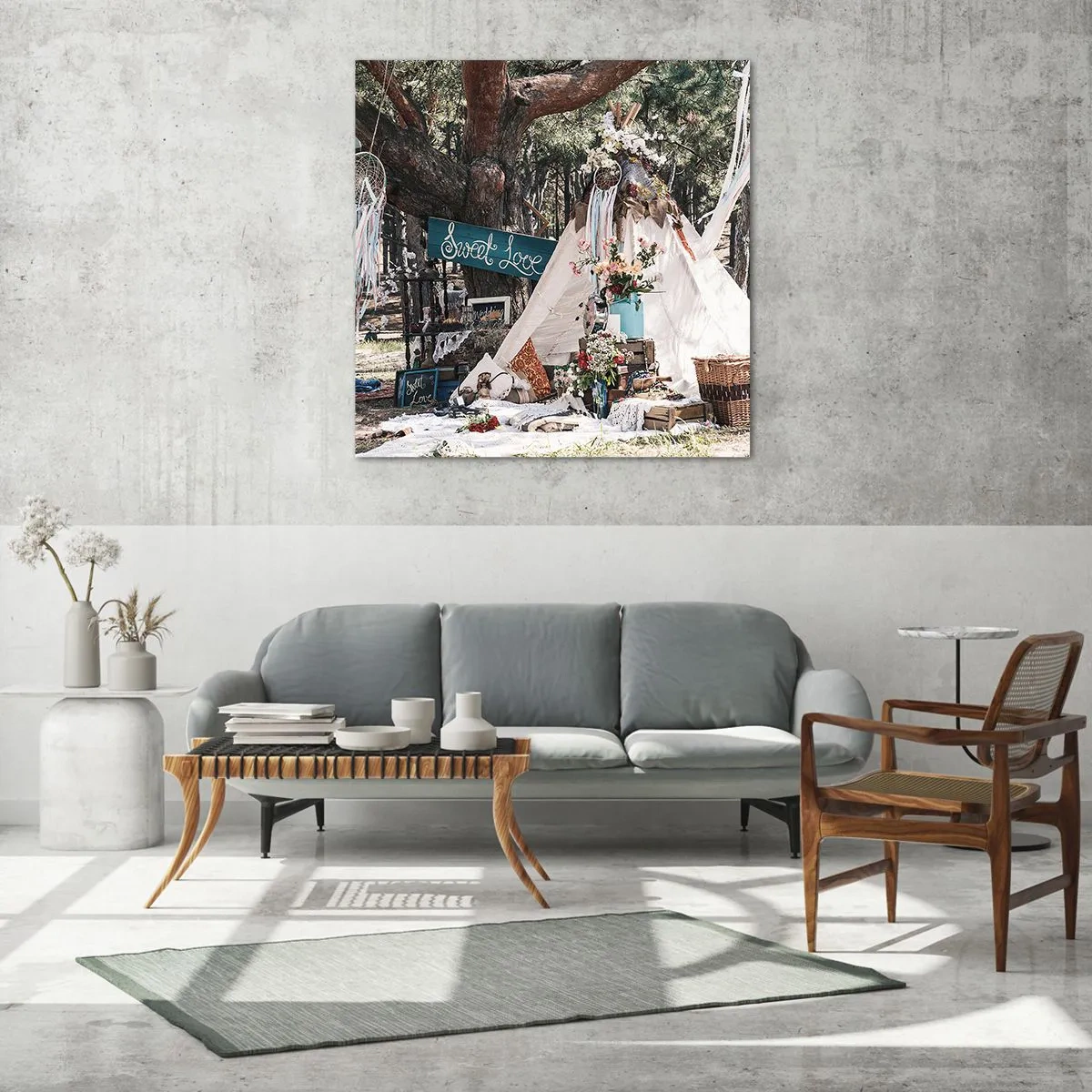 Impression sur verre - Image sur verre - Make love… - 40x40 cm