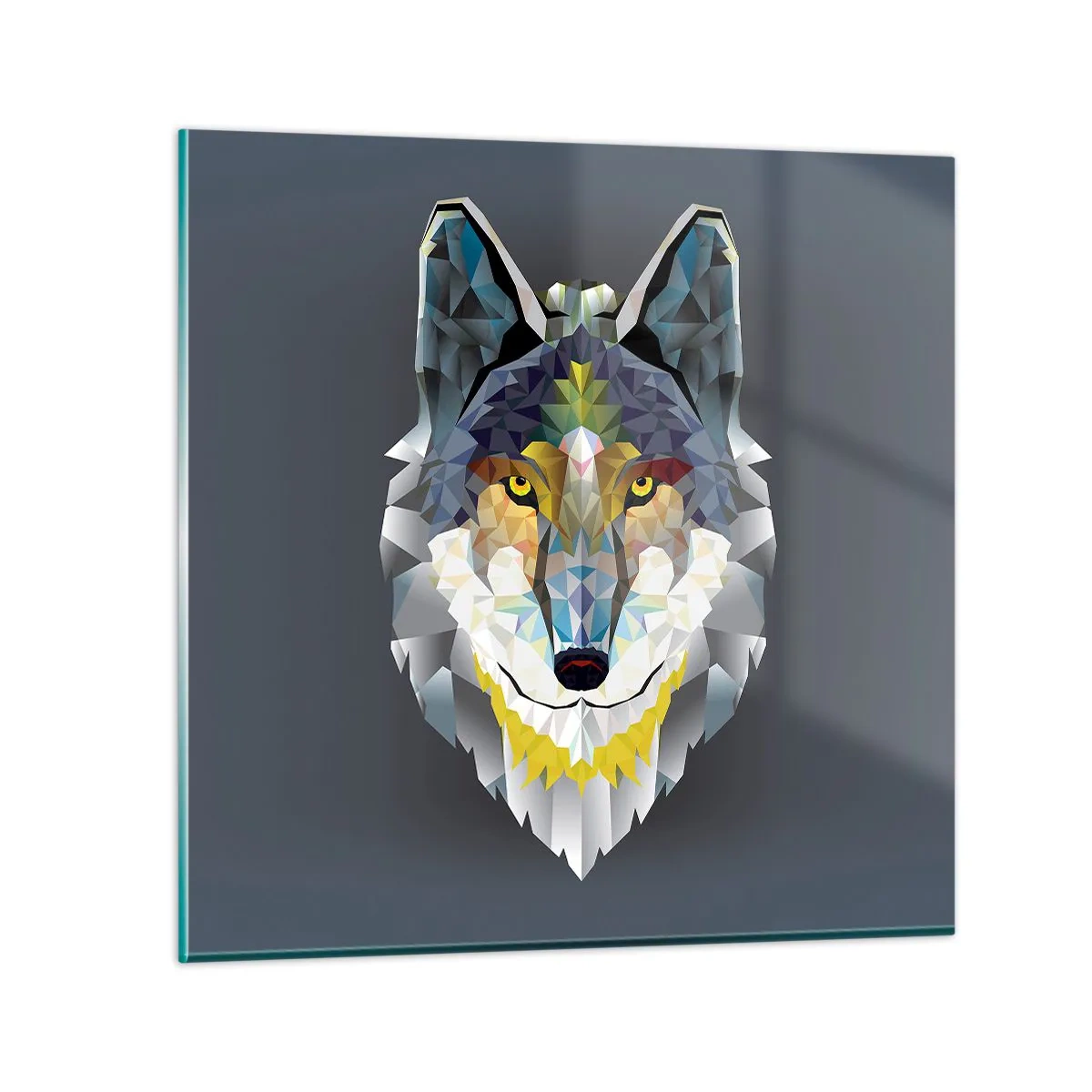 Impression sur verre - Image sur verre - On parle du loup - 50x50 cm