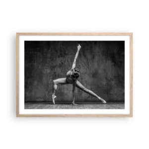 Affiche dans un chêne clair - Poster - Balance idéale - 70x50 cm