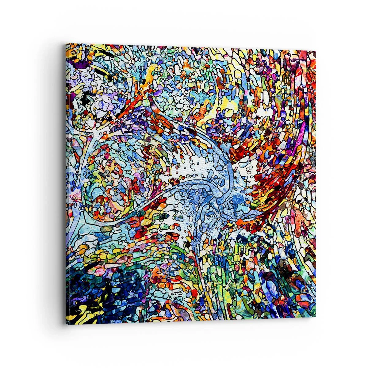 Impression sur toile - Image sur toile - Goutte de vitrail - 70x70 cm