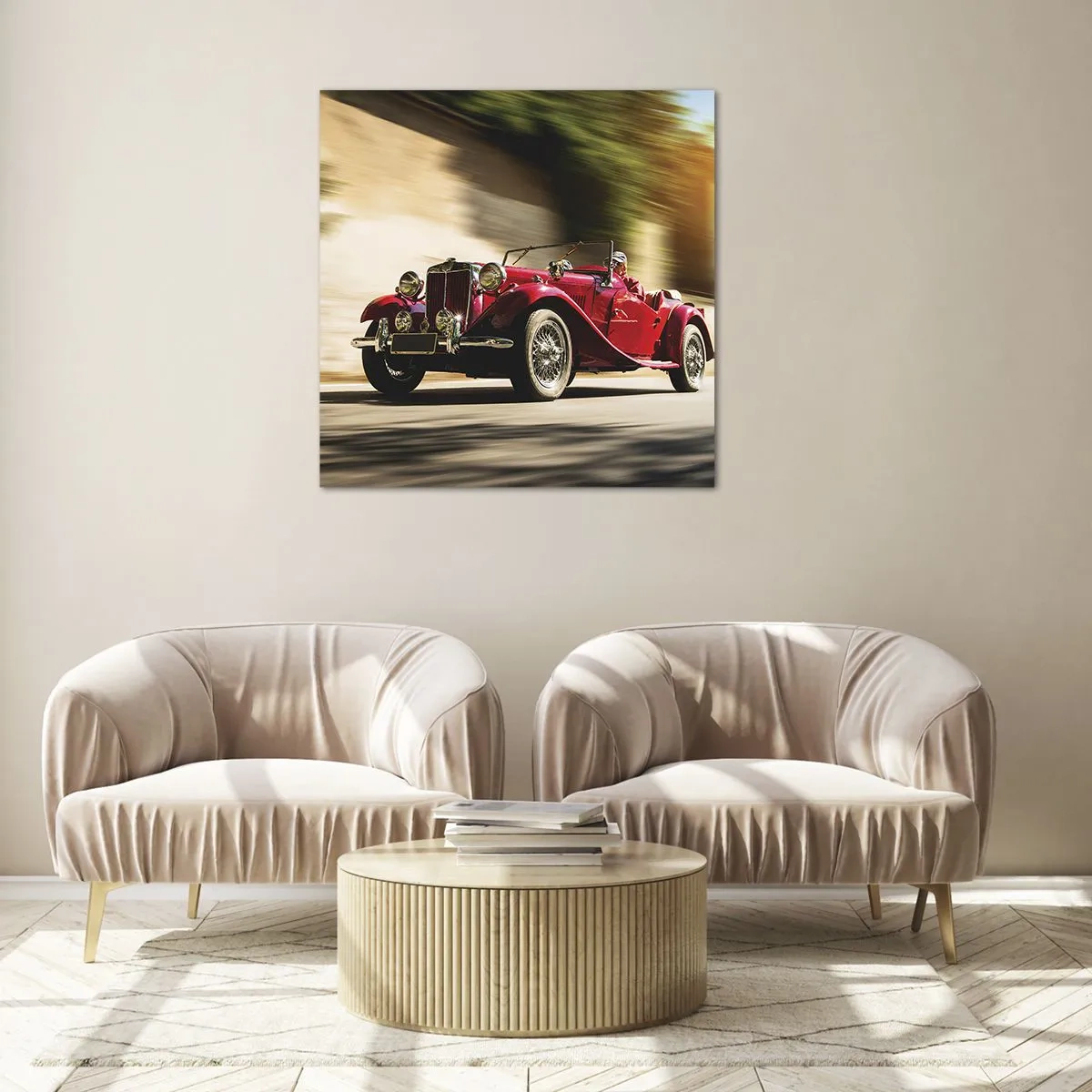 Impression sur verre - Image sur verre - Plus belle que Nike de Samothrace - 30x30 cm