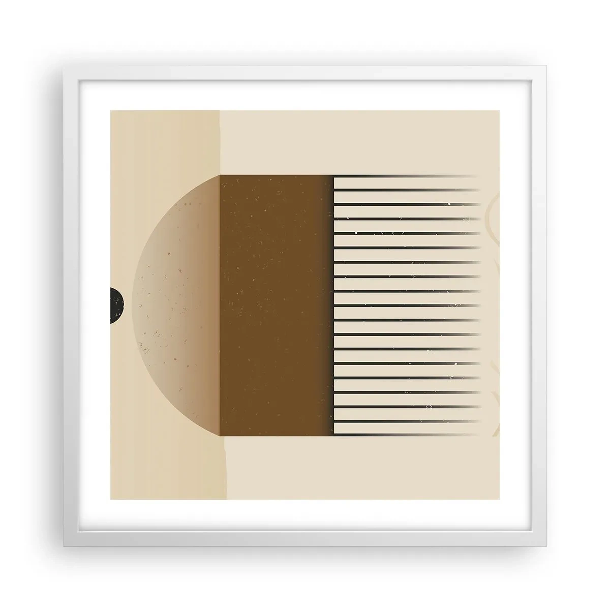 Affiche dans un cadre blanc - Poster - Différents états - 50x50 cm