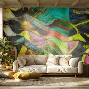 Papier Peint Autocollant Deluxe Sticker - Le mouvement c'est la vie - Abstraction, Morceau, Peinture - 450x315 cm