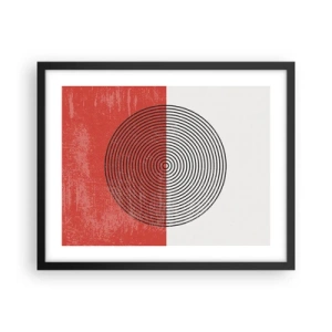 Affiche dans un cadre noir - Poster - Dans le mille - 50x40 cm