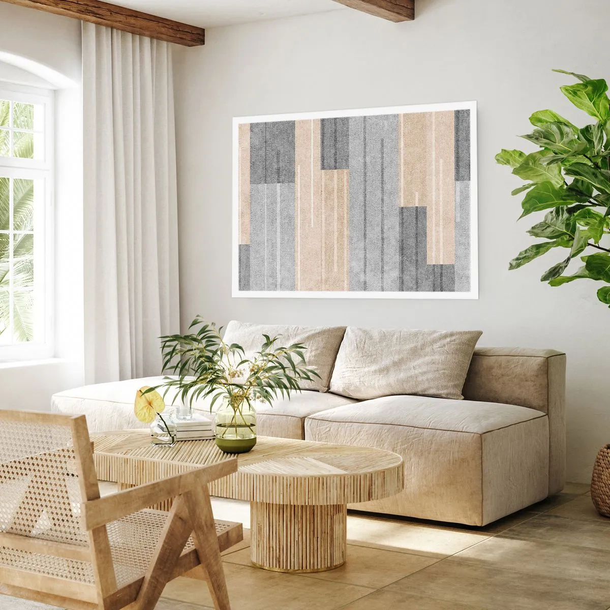 Affiche - Poster - Composition : se tenir droit - 50x40 cm