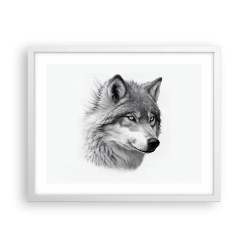 Affiche dans un cadre blanc - Poster - Alpha – sans aucun doute - 50x40 cm