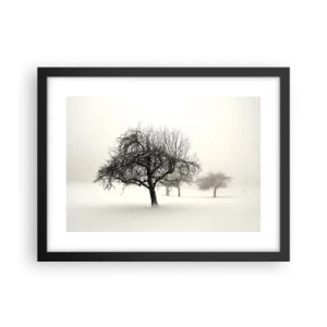 Affiche dans un cadre noir - Poster - Un rêve hivernal - 40x30 cm