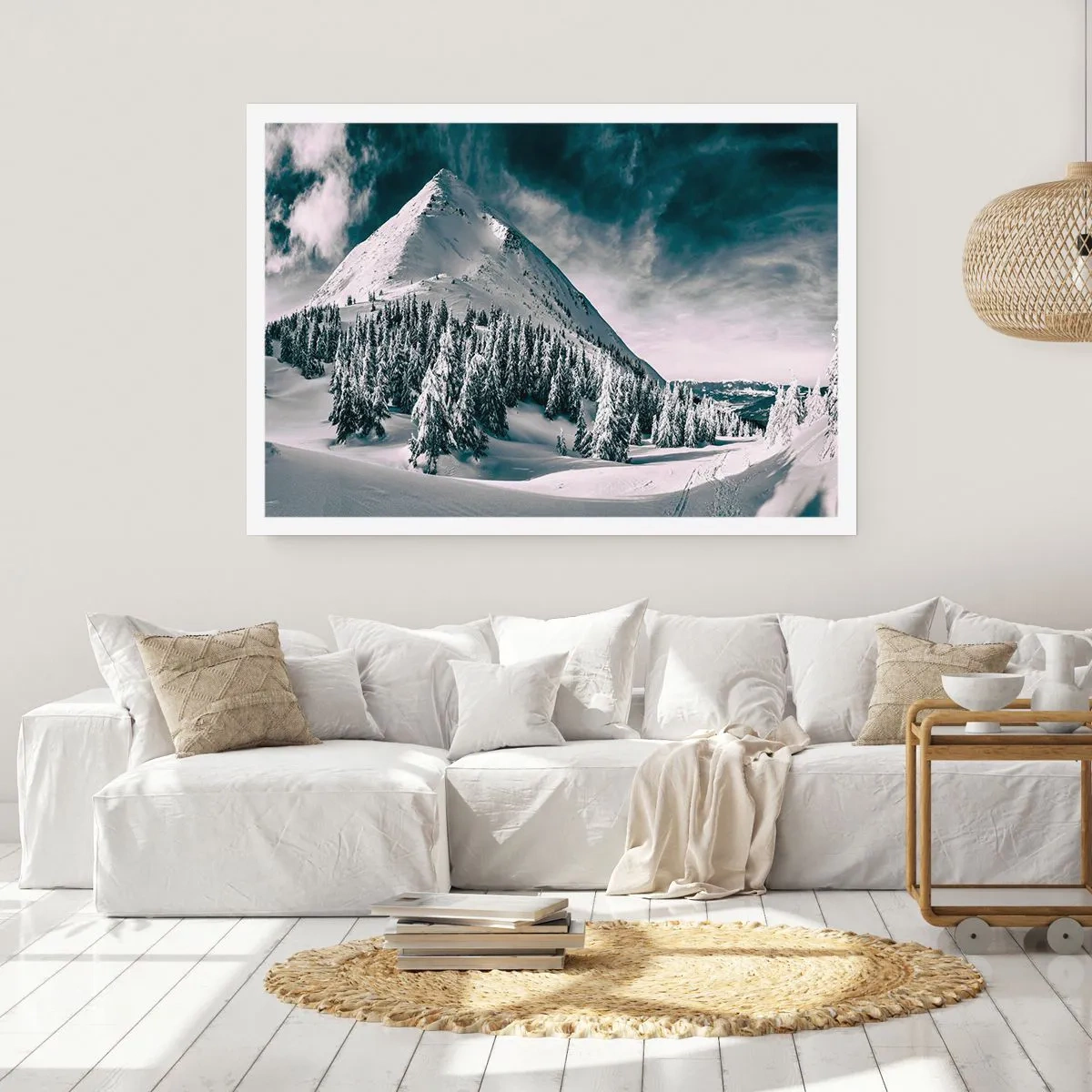 Affiche - Poster - Le pays de la neige et de la glace - 50x40 cm