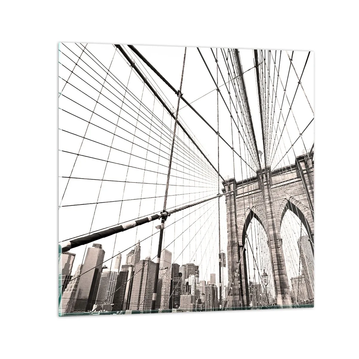 Impression sur verre - Image sur verre - Cathédrale New Yorkaise - 60x60 cm