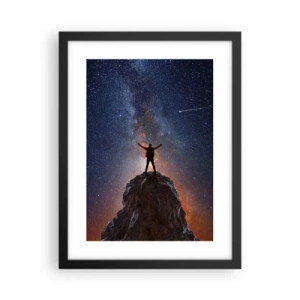 Affiche dans un cadre noir - Poster - Le force est avec moi! - 30x40 cm