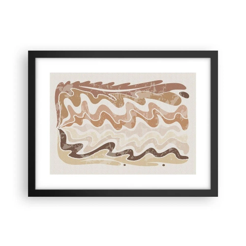 Affiche dans un cadre noir - Poster - Bonne énergie – bonnes émotions - 40x30 cm