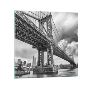 Impression sur verre - Image sur verre - Au coeur de la ville - 30x30 cm