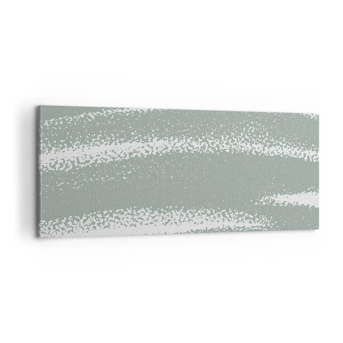 Impression sur toile - Image sur toile - Abstraction dans un climat hivernal - 100x40 cm