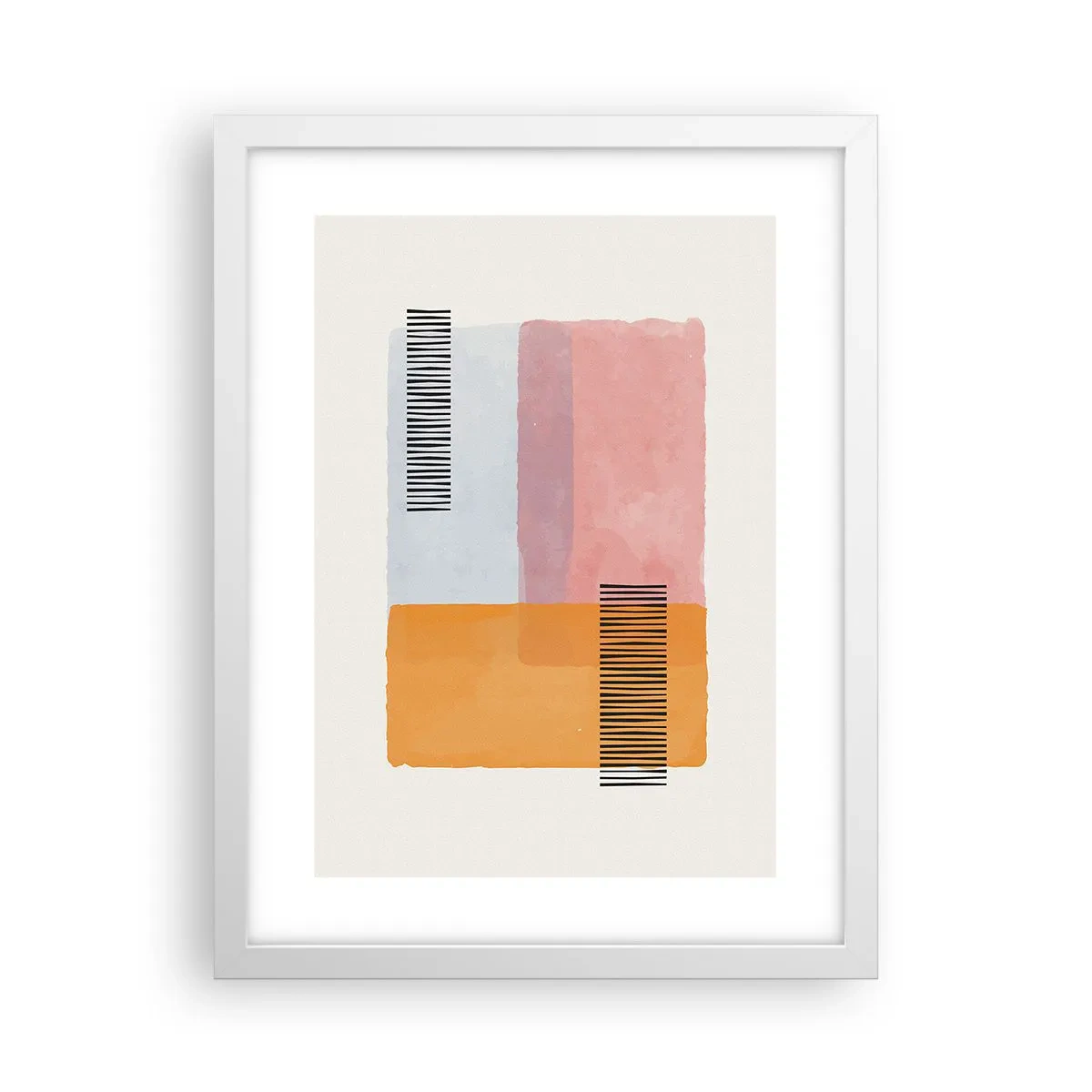 Affiche dans un cadre blanc - Poster - D'un coin à l'autre - 30x40 cm