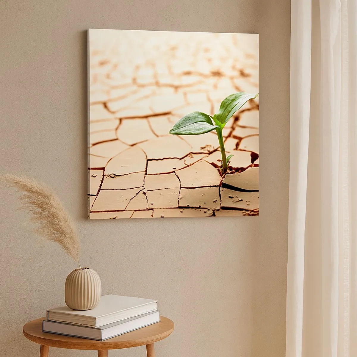 Impression sur toile - Image sur toile - La force indomptable de la vie - 30x30 cm