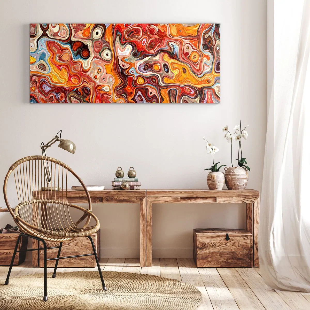 Impression sur toile - Image sur toile - Si les noix fondaient dans du miel - 90x30 cm