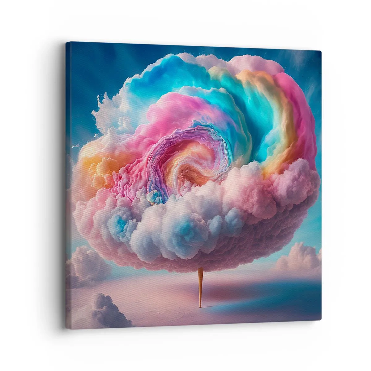 Impression sur toile - Image sur toile - Le rêve d'un parc d'attractions - 30x30 cm