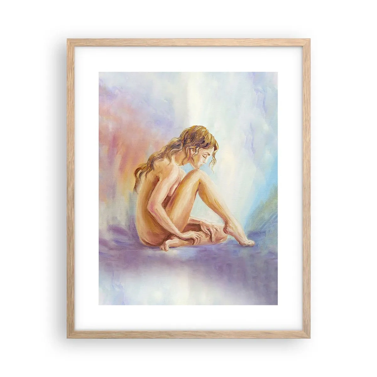 Affiche dans un chêne clair - Poster - Acte de jeunesse - 40x50 cm