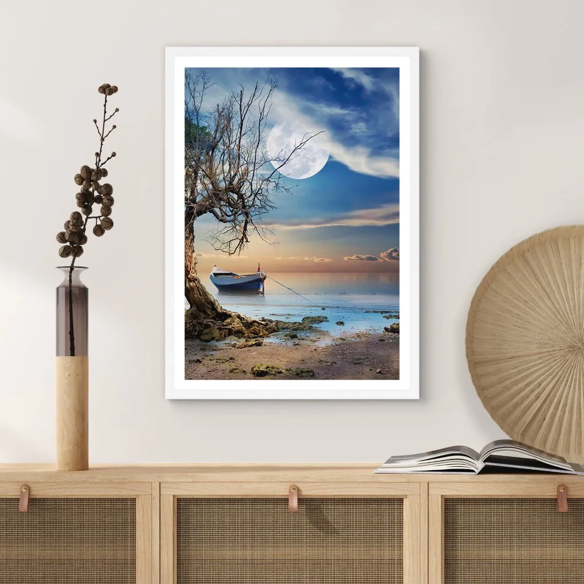 Affiche dans un cadre blanc - Poster - Est-ce la fin ou le début ? - 50x70 cm