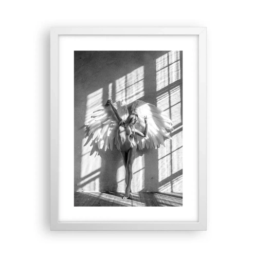 Affiche dans un cadre blanc - Poster - Directement du ciel - 30x40 cm