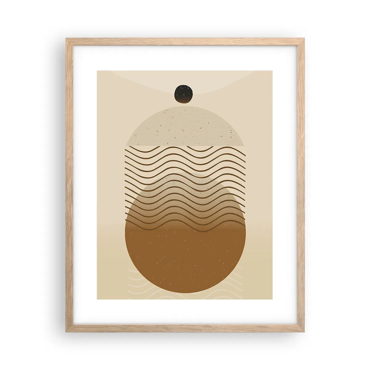 Affiche dans un chêne clair - Poster - Sur l'origine des figures géométriques - 40x50 cm
