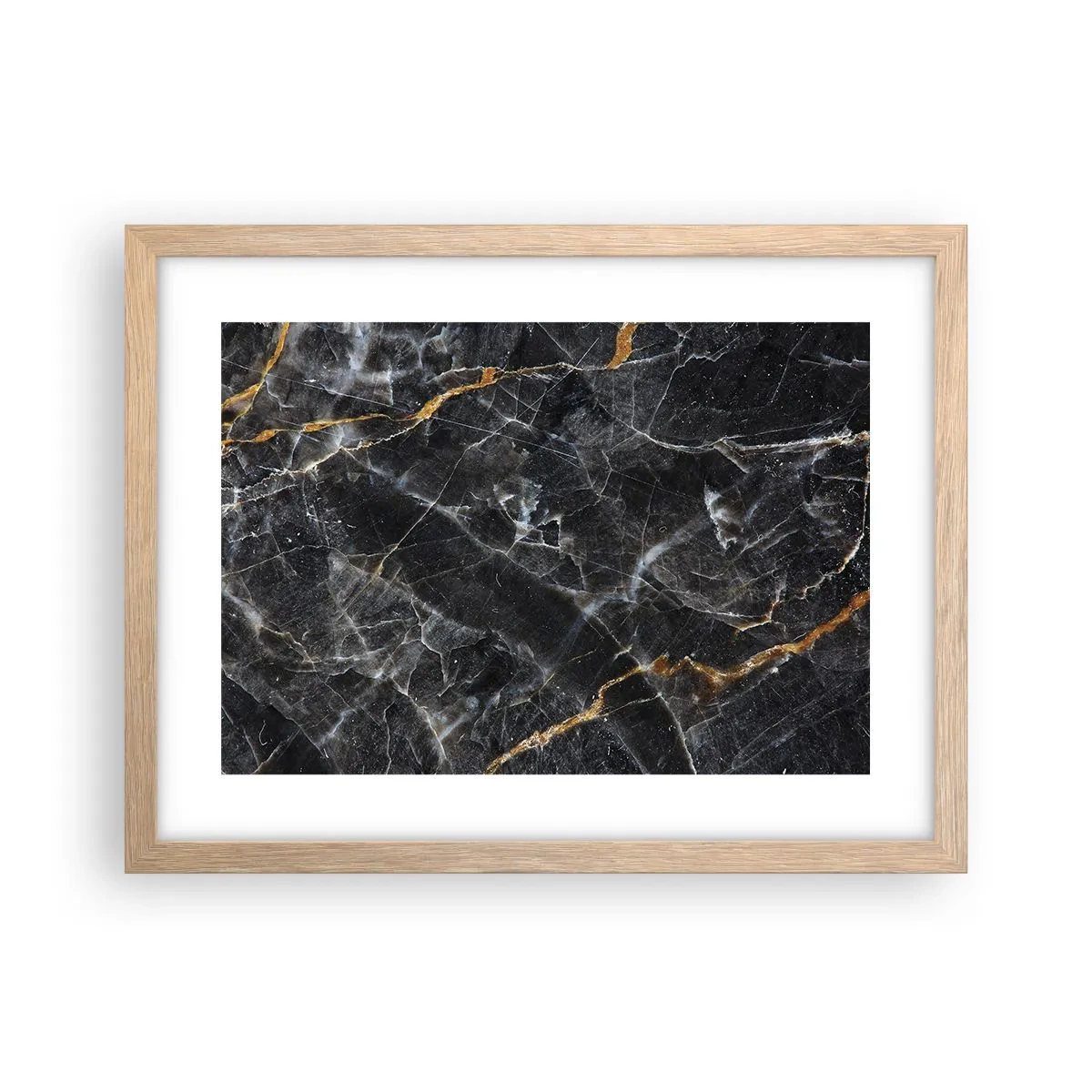 Affiche dans un chêne clair - Poster - La vie intérieure de la pierre - 40x30 cm
