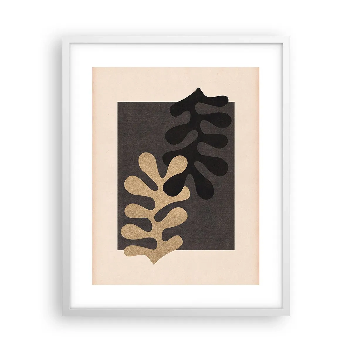 Affiche dans un cadre blanc - Poster - Absence et complément - 40x50 cm