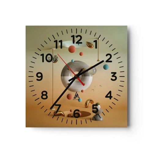 Horloge murale - Pendule murale - Tout peut arriver - 40x40 cm