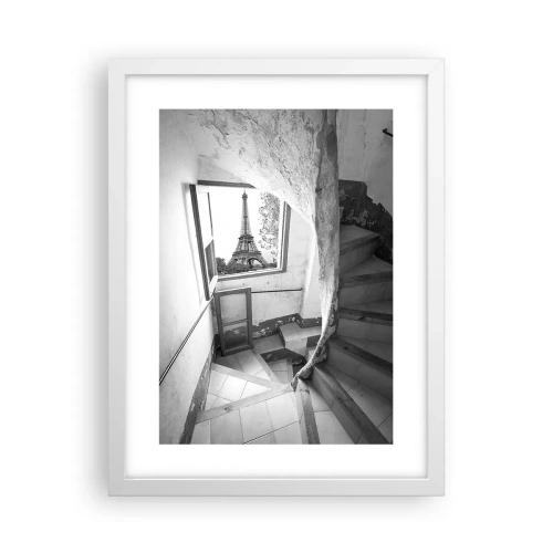 Affiche dans un cadre blanc - Poster - Quelle vue! - 30x40 cm