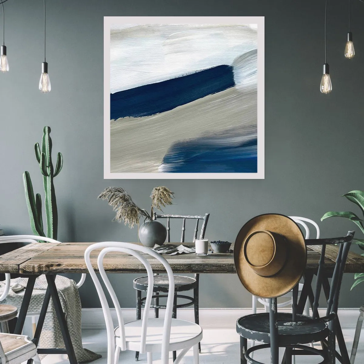 Affiche - Poster - Rencontre avec la blancheur - 40x40 cm