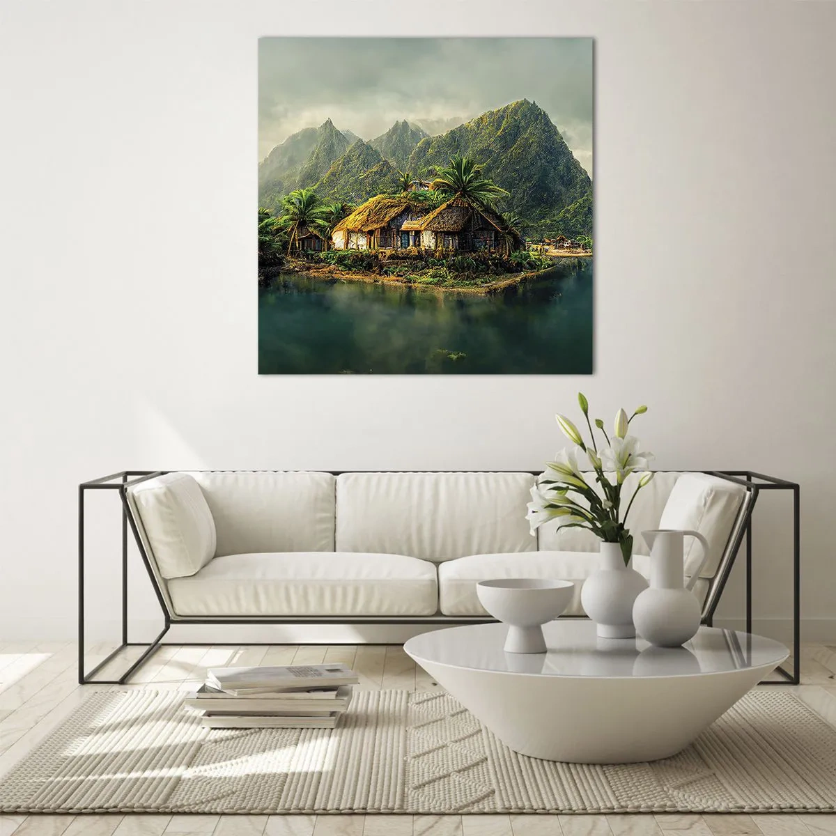 Impression sur verre - Image sur verre - Paradis tropical - 40x40 cm