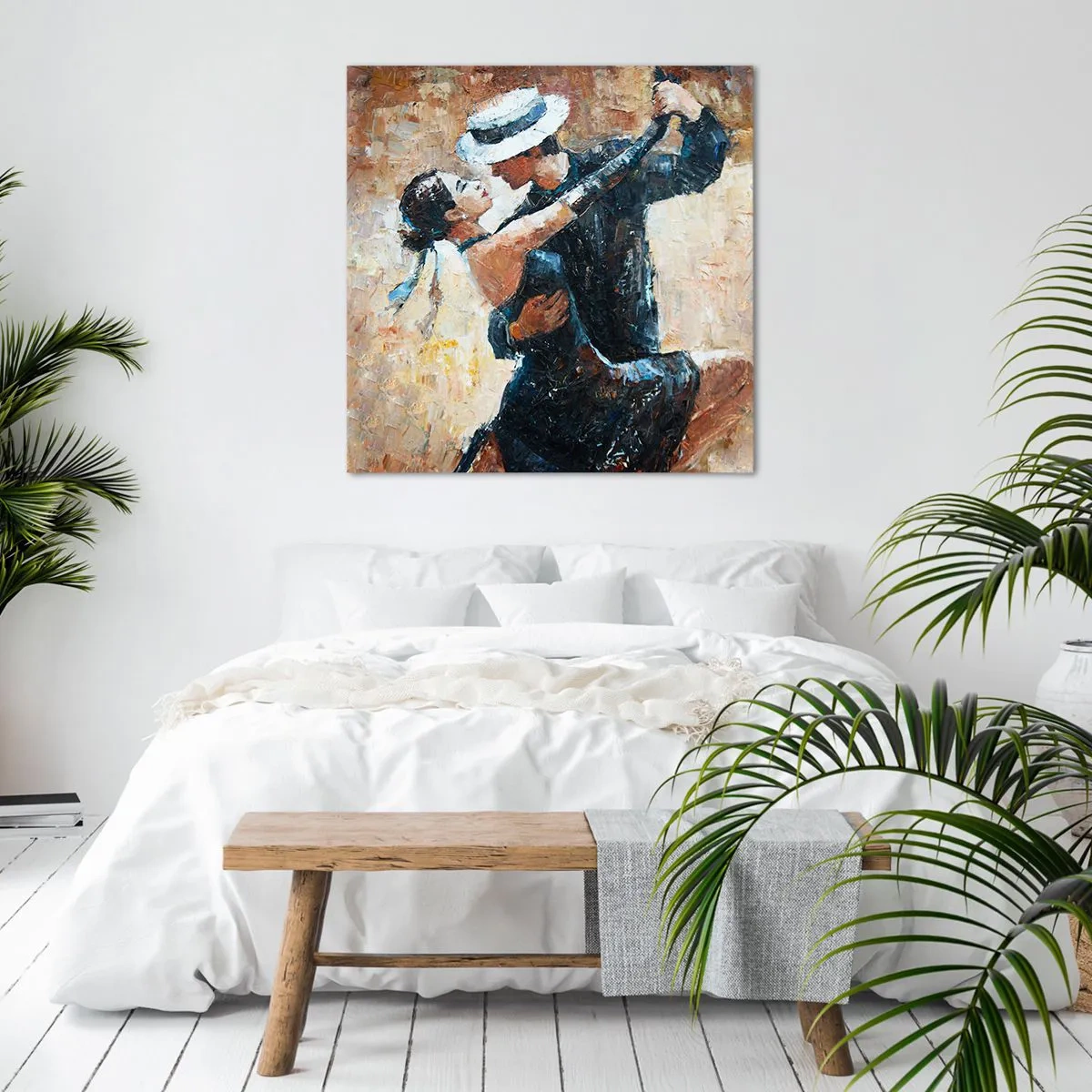 Impression sur toile - Image sur toile - À la Rudolf Valentino - 30x30 cm