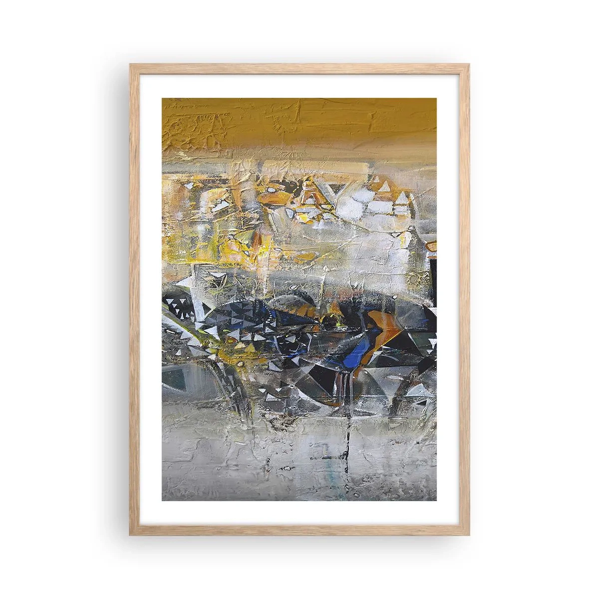 Affiche dans un chêne clair - Poster - Tout se met en place - 50x70 cm