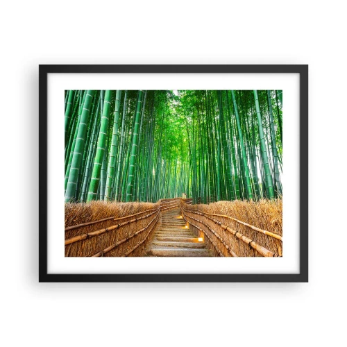 Affiche dans un cadre noir - Poster - L'essence de la nature asiatique - 50x40 cm