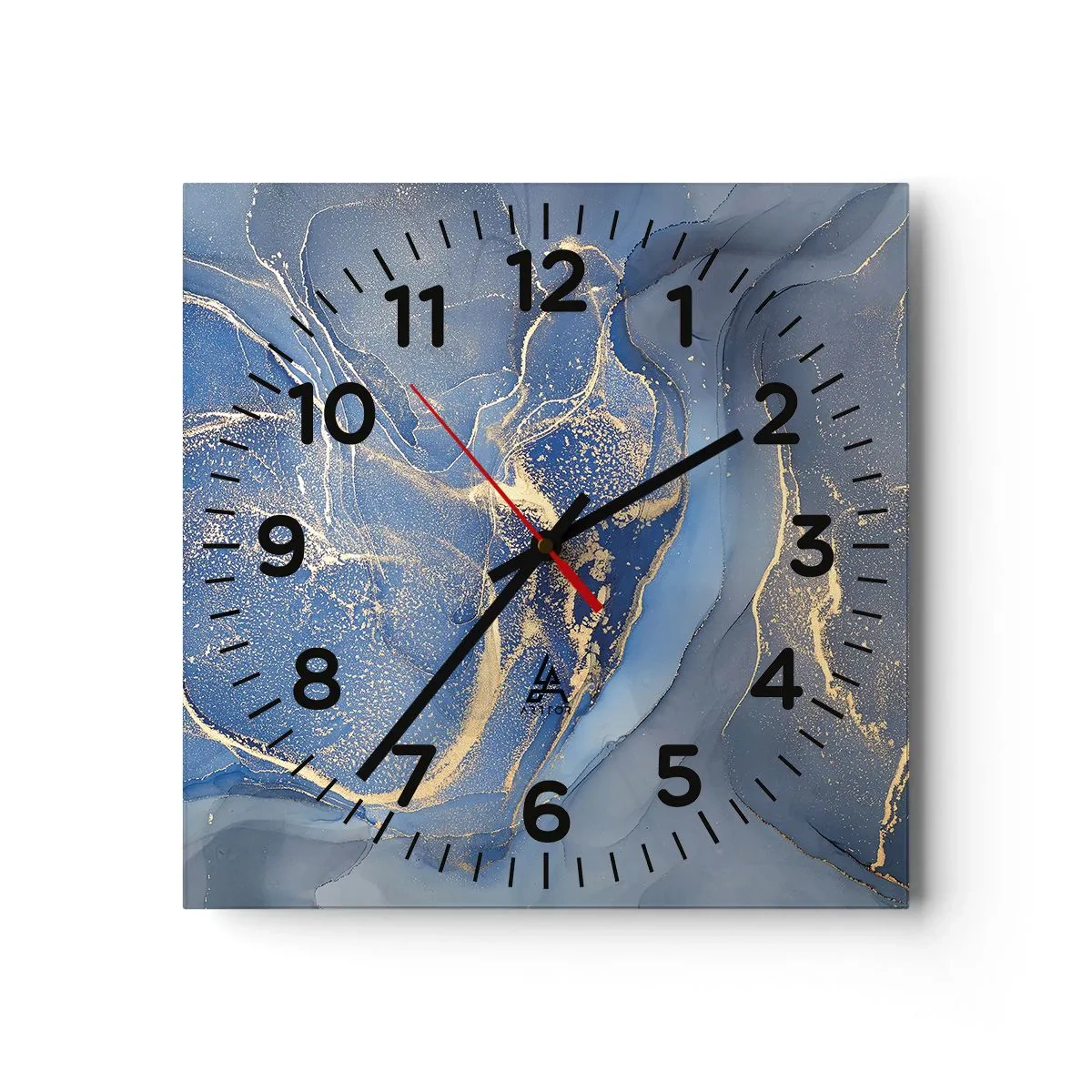 Horloge murale - Pendule murale - Poussière d'or - 40x40 cm