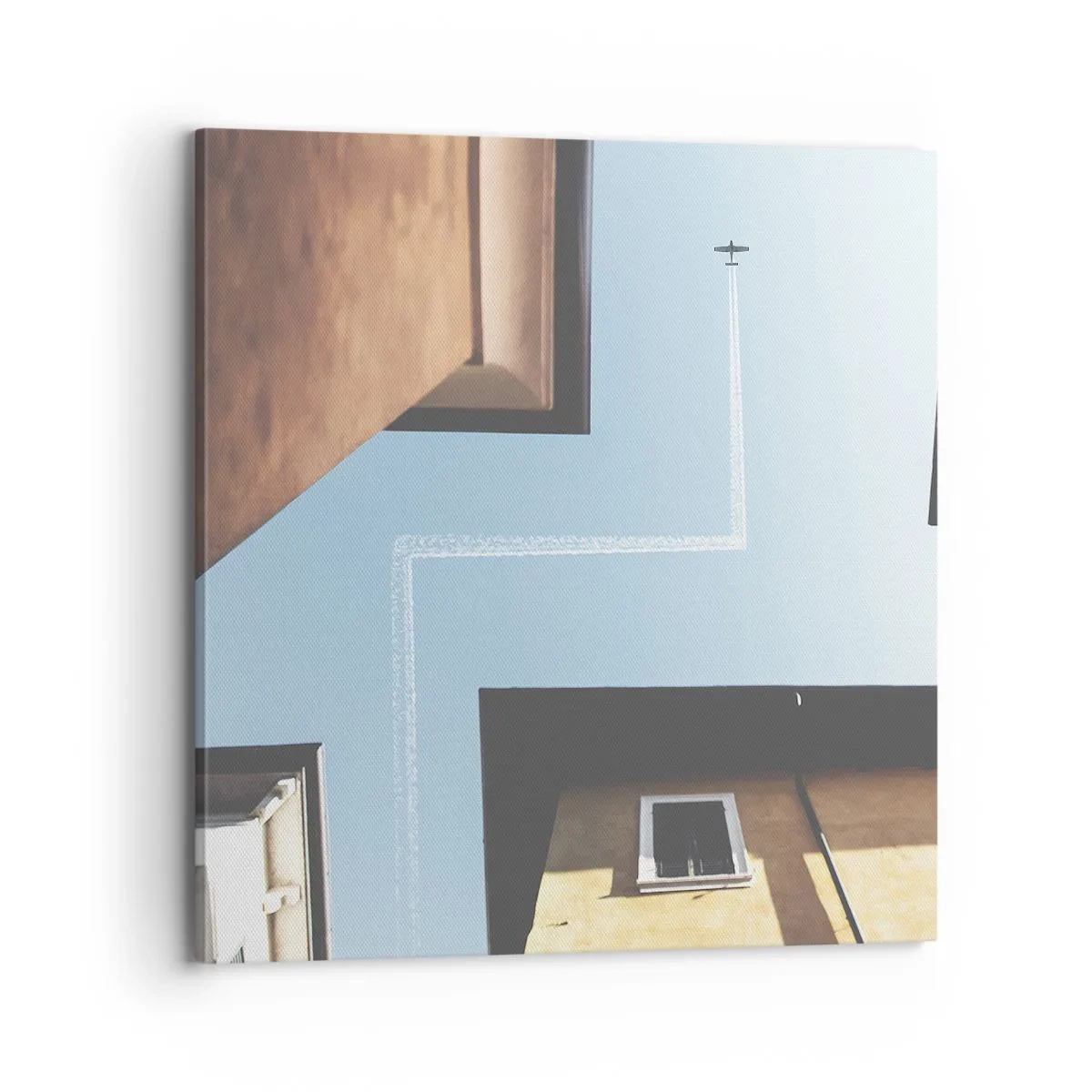 Impression sur toile - Image sur toile - Au-dessus du labyrinthe de la ville - 70x70 cm