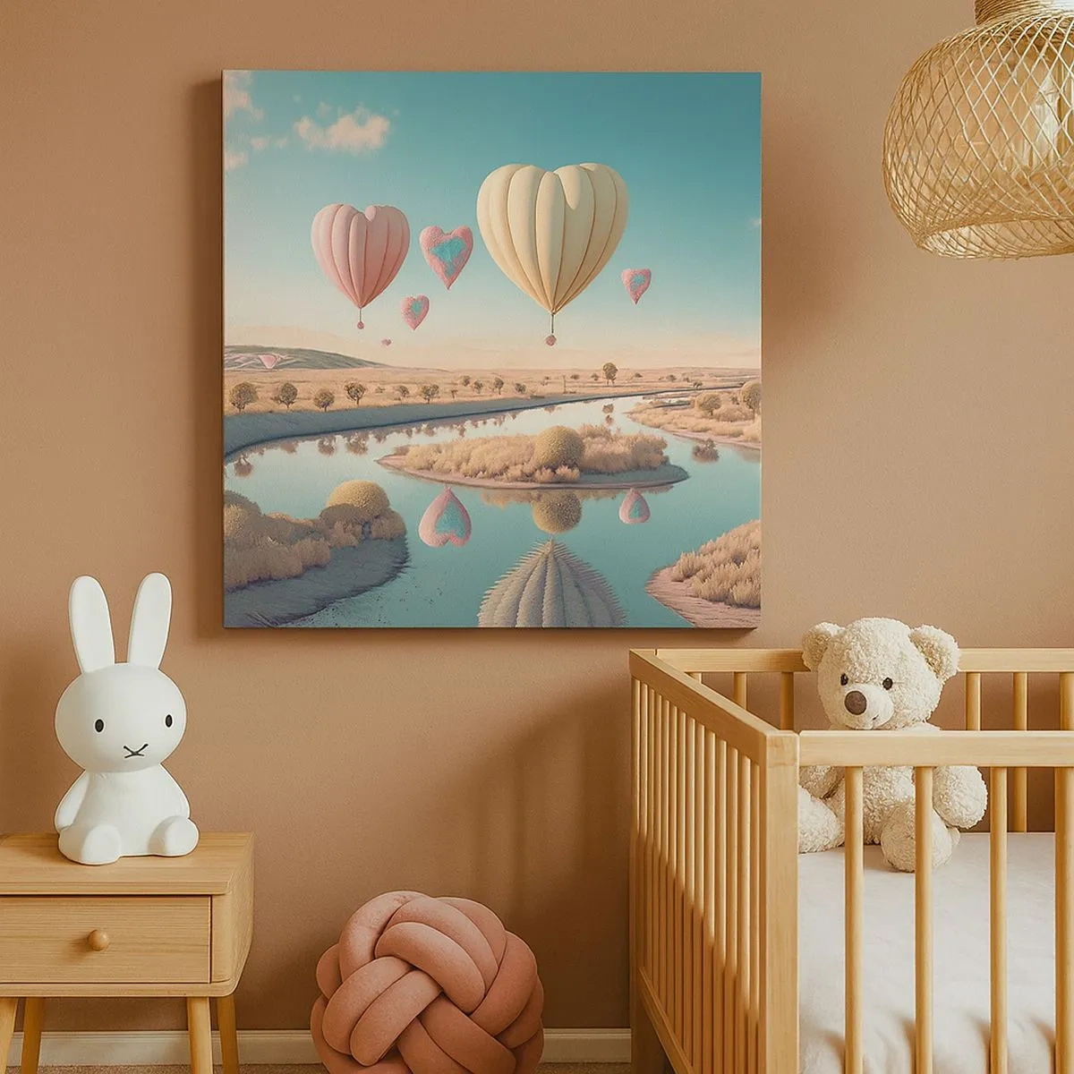 Impression sur toile - Image sur toile - L'amour te permet de t'élever - 30x30 cm