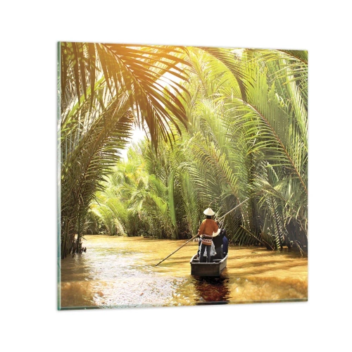 Impression sur verre - Image sur verre - Ravin de palmier - 50x50 cm