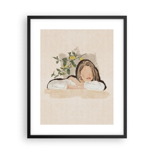 Affiche dans un cadre noir - Poster - La beauté du sud - 40x50 cm